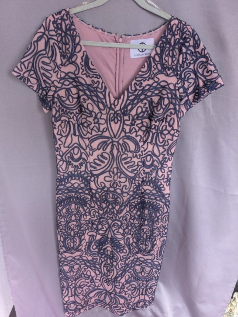 JS Collections Soutache Lace Midi Dress Size 10